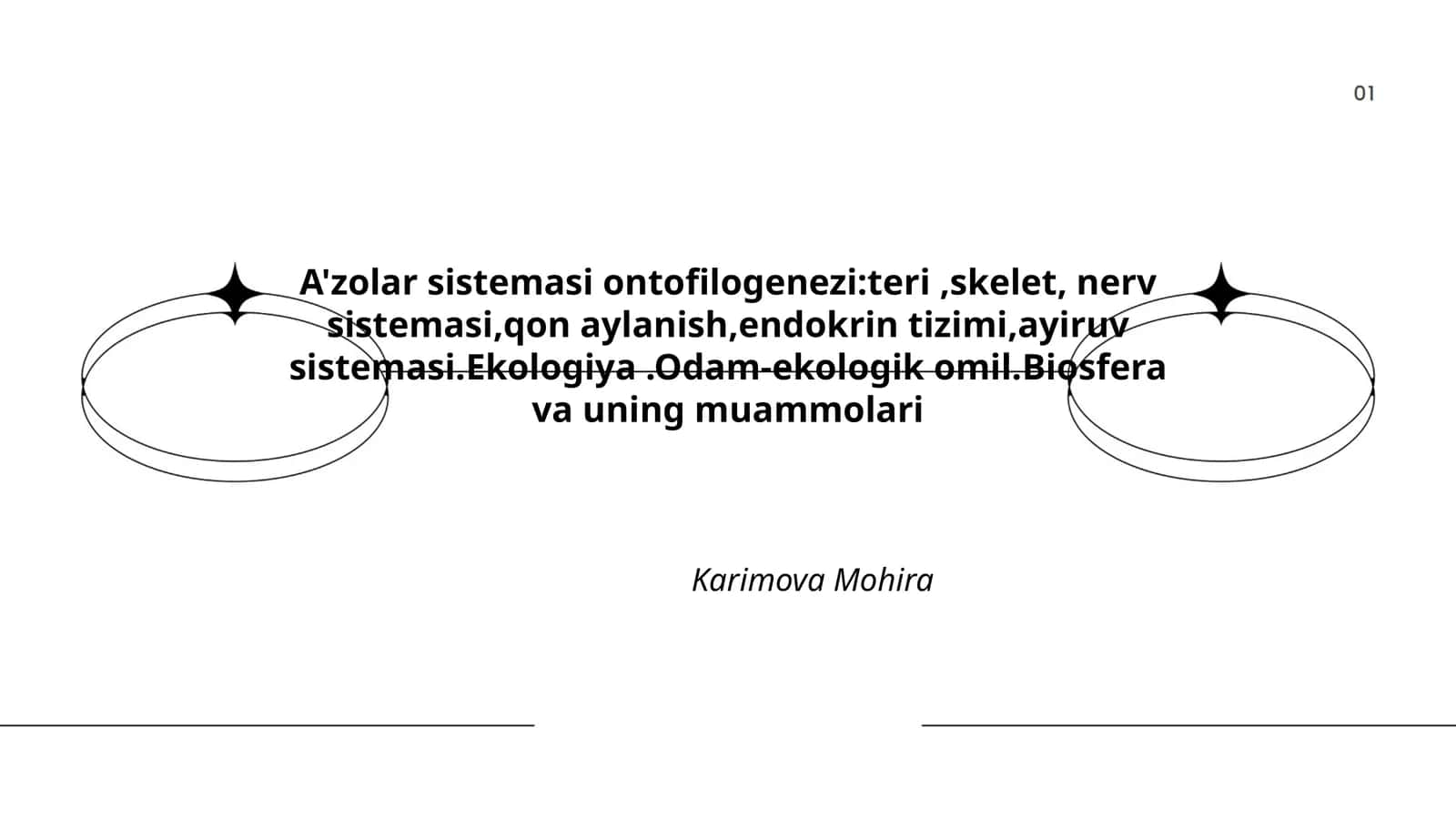 A'zolar sistemasi ontofilogenezi