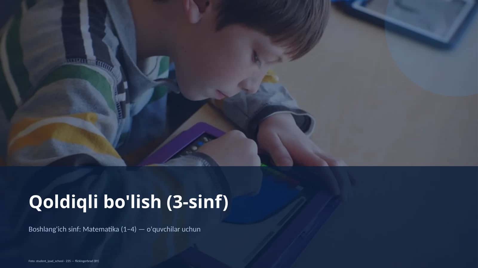 Qoldiqli bo'lish (3-sinf)