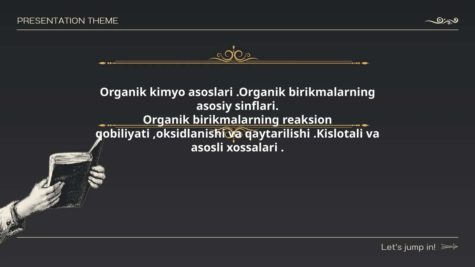 Organik kimyo asoslari
