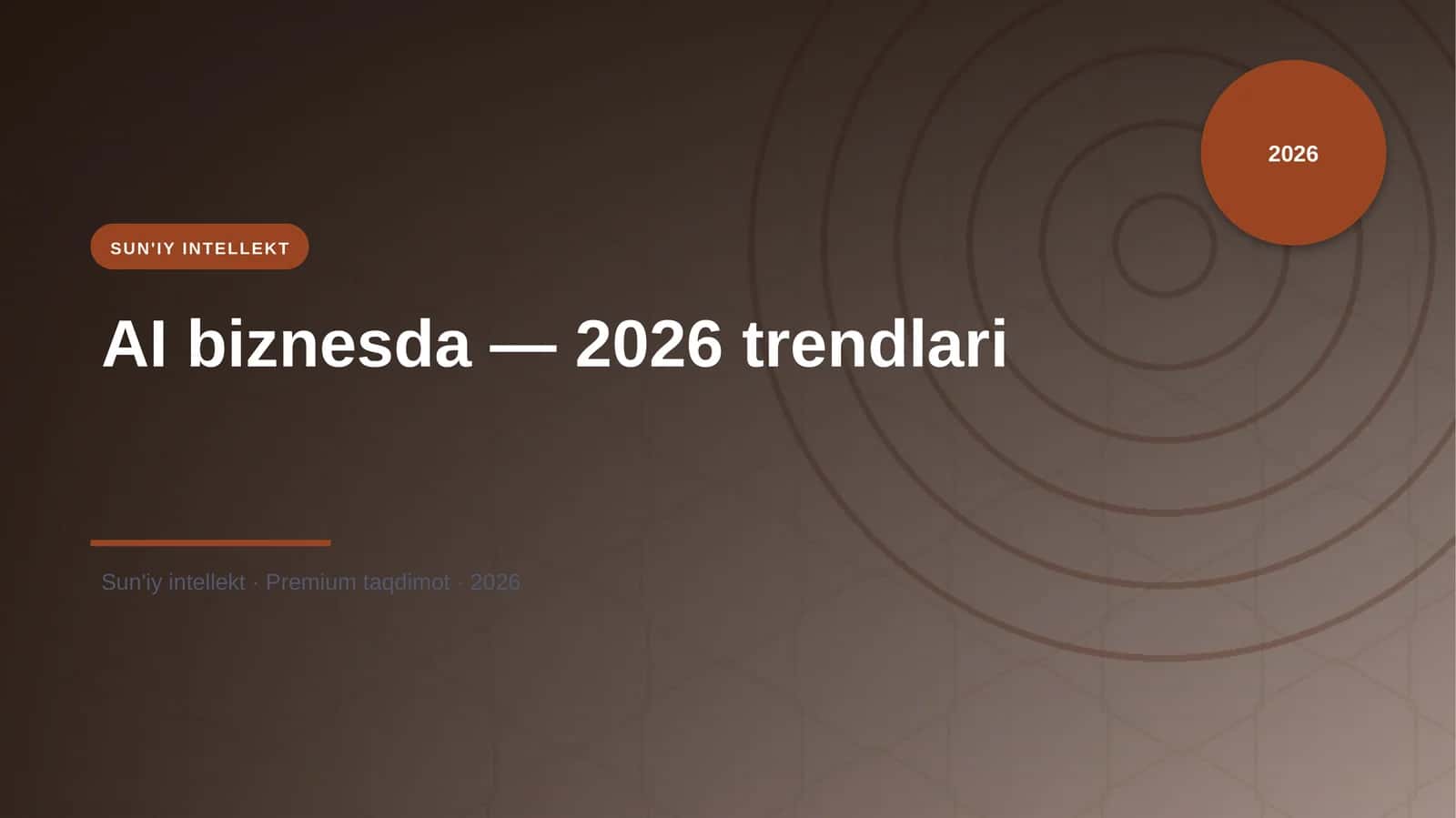AI biznesda — 2026 trendlari