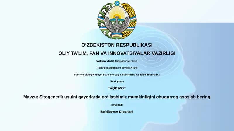 Sitogenetik usulni qayerlarda qoʻllashimiz mumkinligini chuqurroq asoslab bering