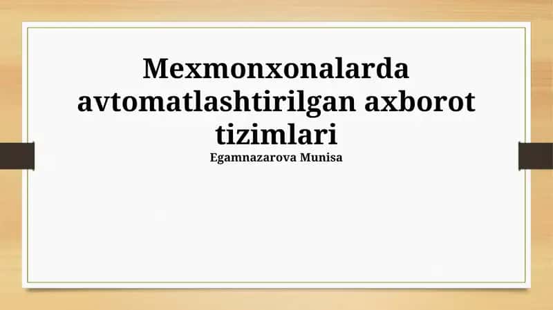 Elektron Ma'lumotlar almashinuvi va Integratsiya