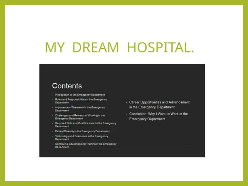 MY  DREAM  HOSPITAL.