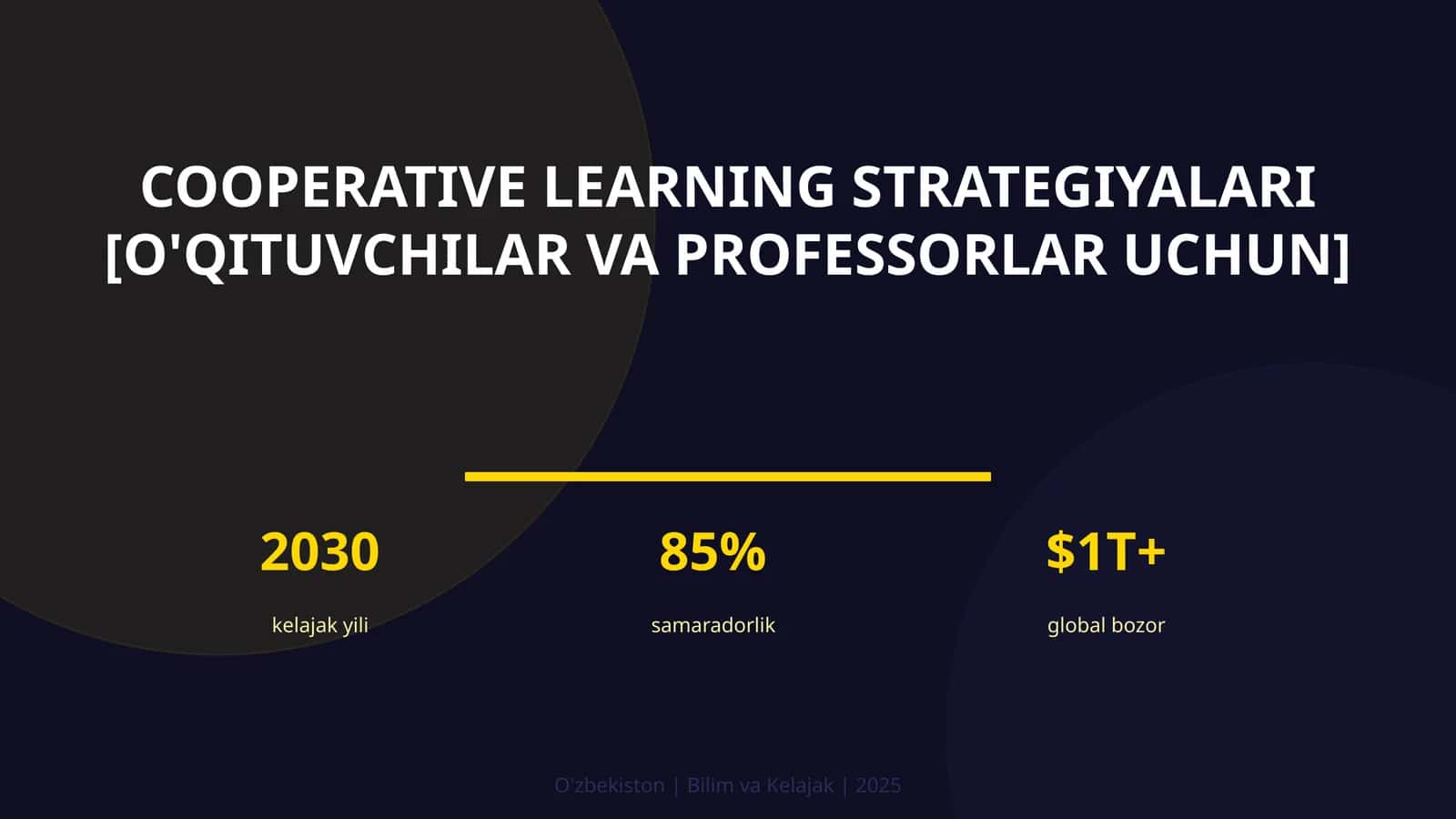 Cooperative learning strategiyalari [o'qituvchilar va professorlar uchun]