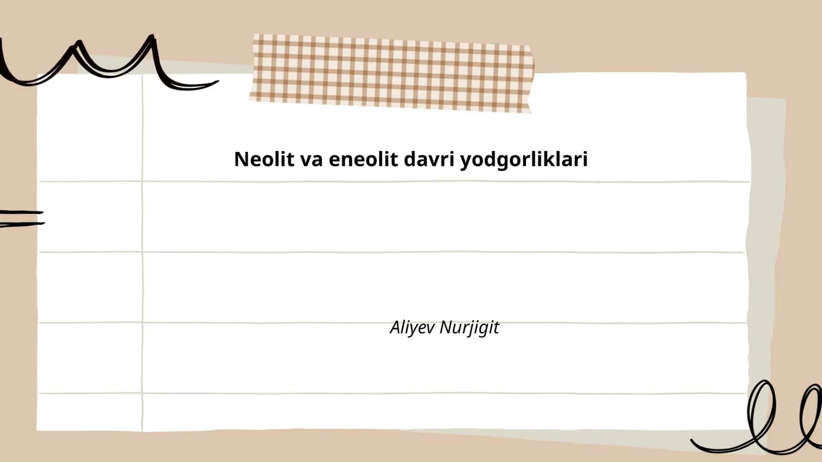 Neolit va eneolit davri yodgorliklari