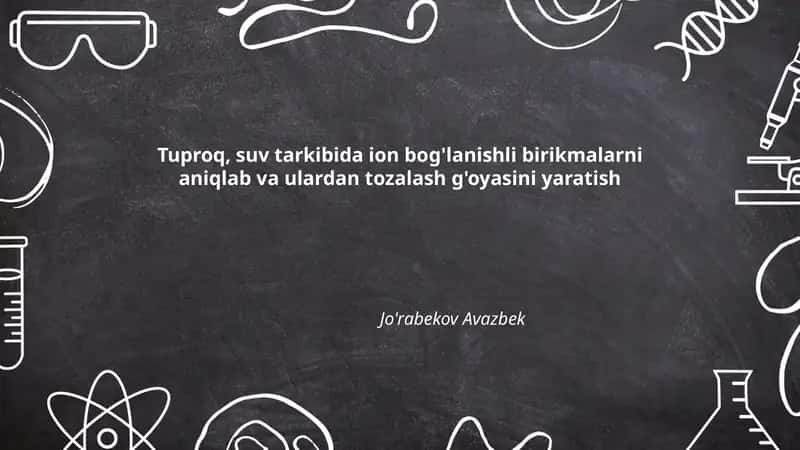 Tuproq va suvdagi ionlar