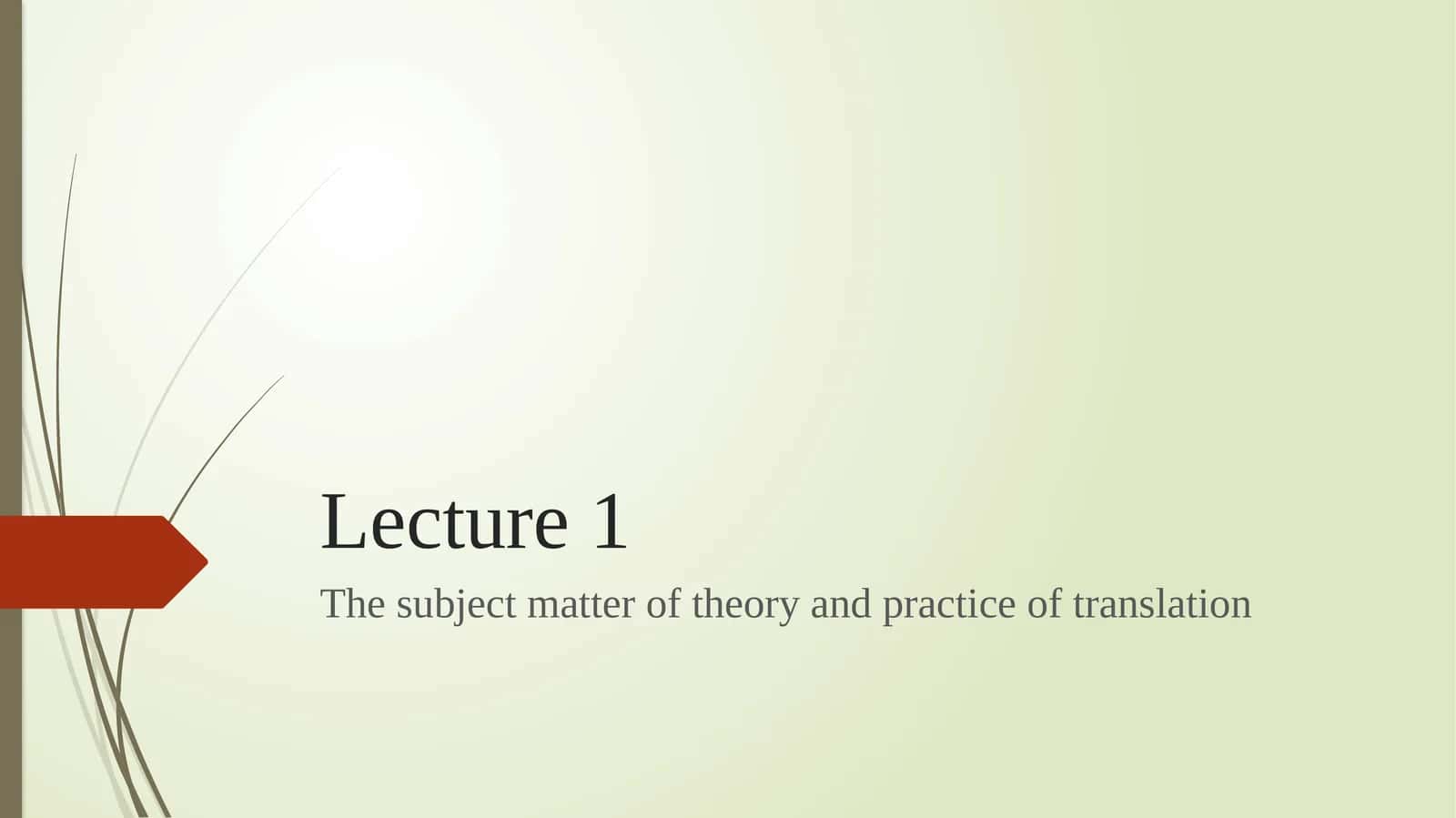 Theory and practice of translation