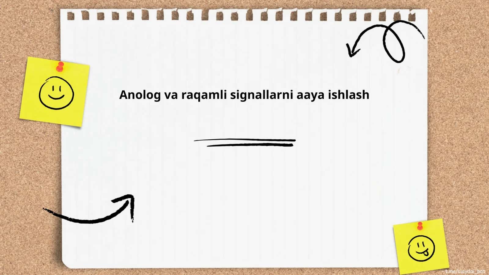 Anolog va raqamli signallarni aaya ishlash