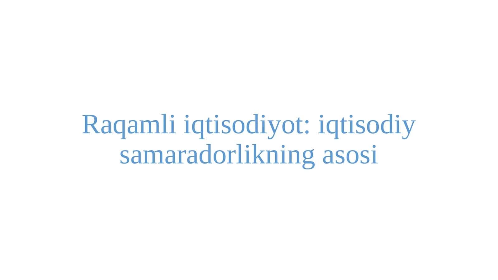 Raqamliiqtisodiyot