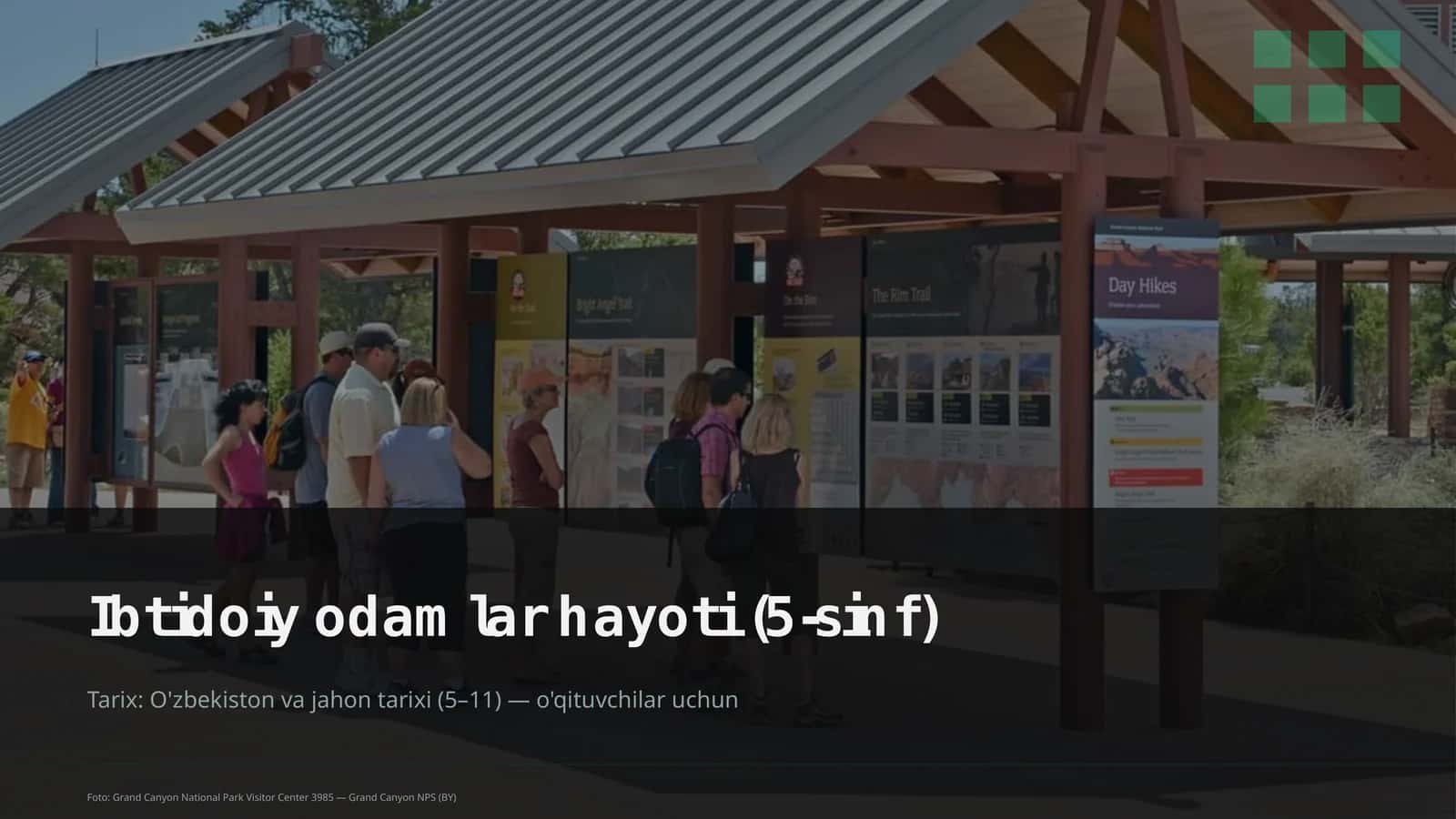 Ibtidoiy odamlar hayoti (5-sinf)