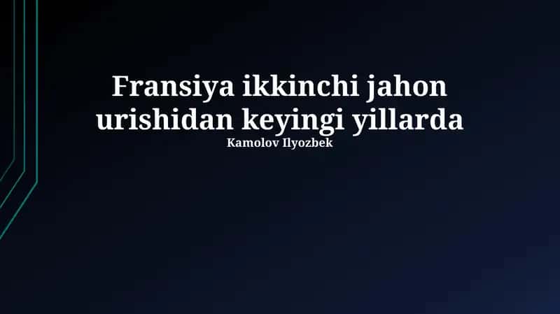 Fransiya va Sovuq urush