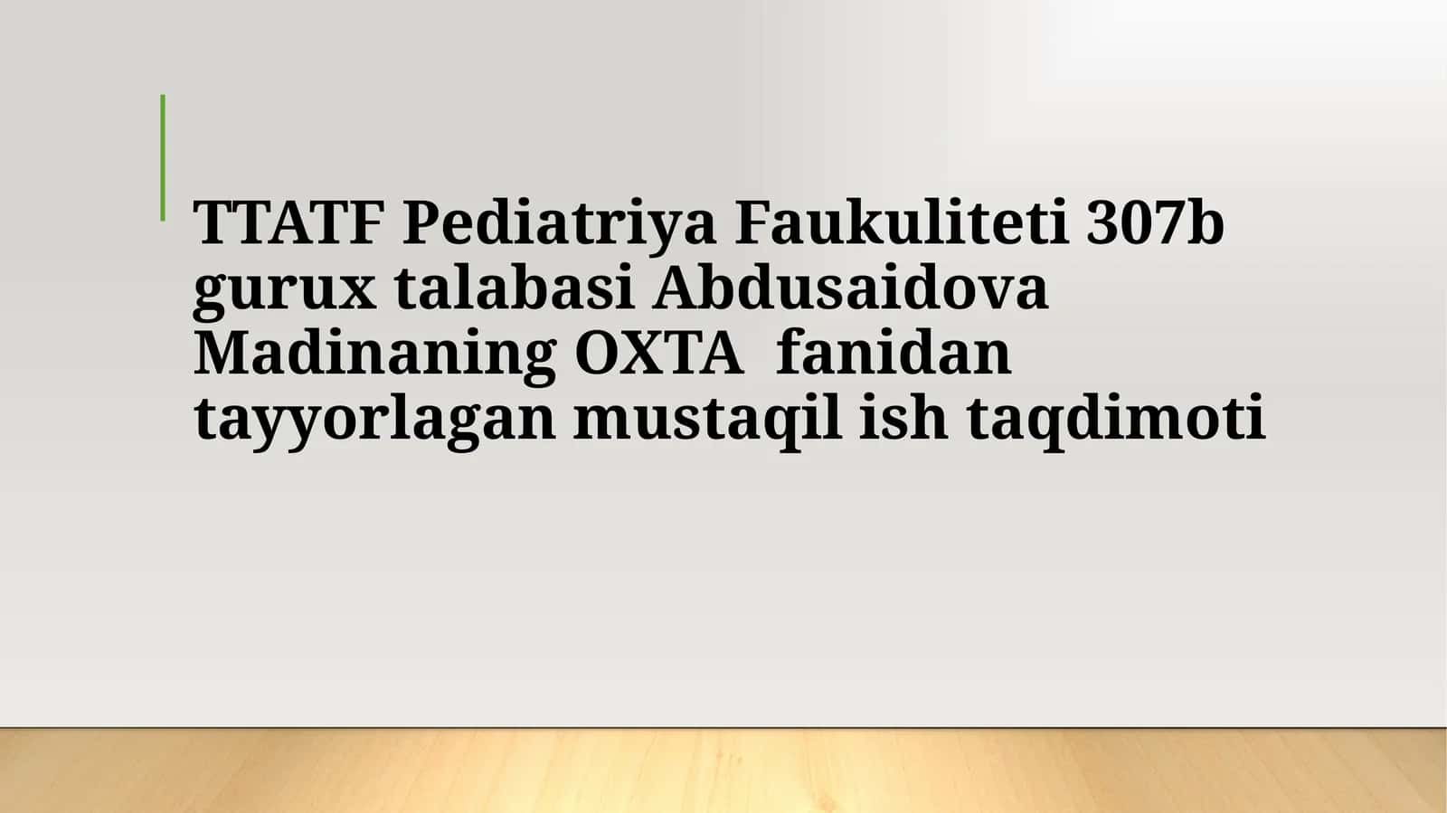 Churralar klassifikatsiyasi