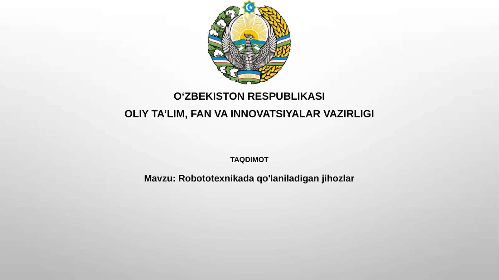 Robotika uskunalari