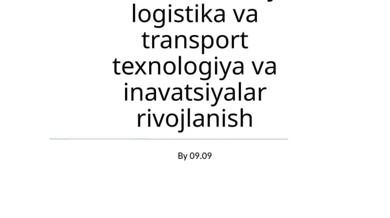 Belgiyaning Moliya, Logistika va Transporti