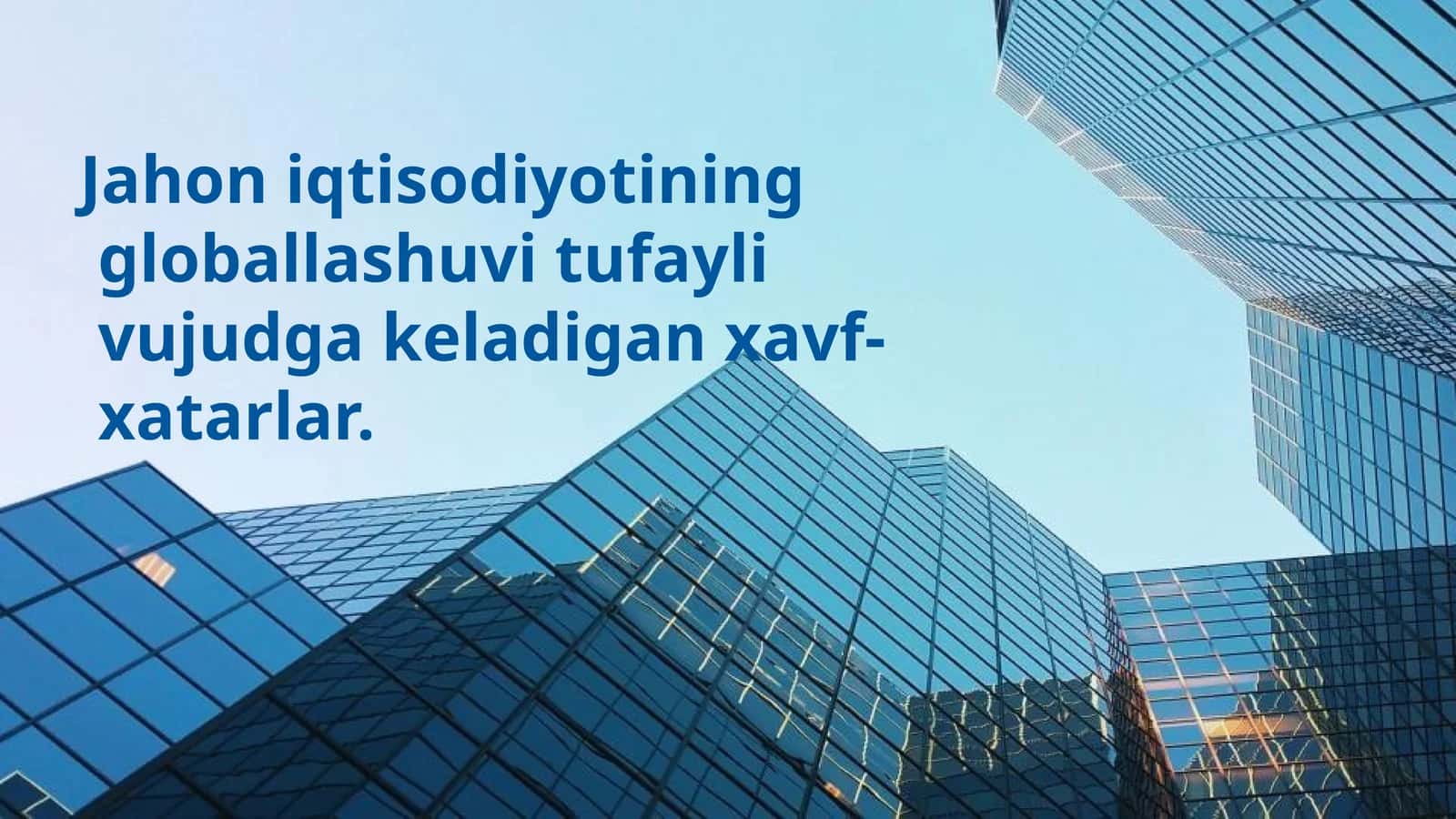 Globallashuvning Iqtisodiy Barqarorligi