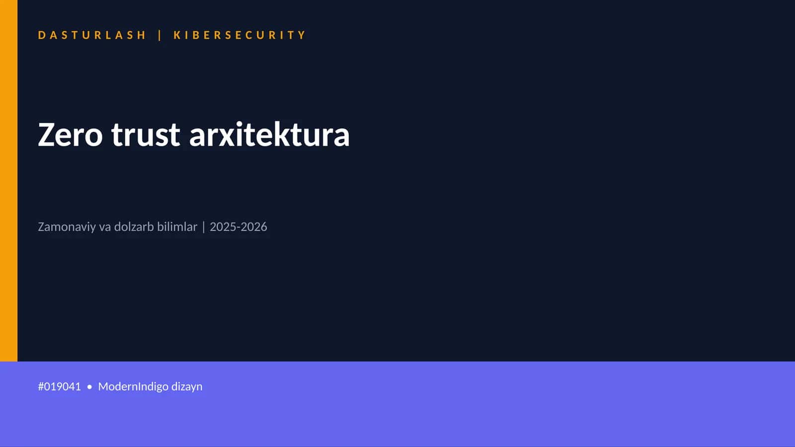Zero trust arxitektura