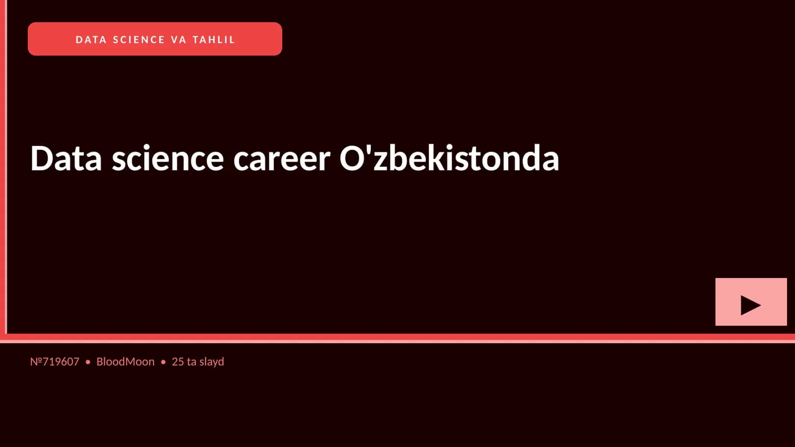 DATA SCIENCE VA TAHLIL