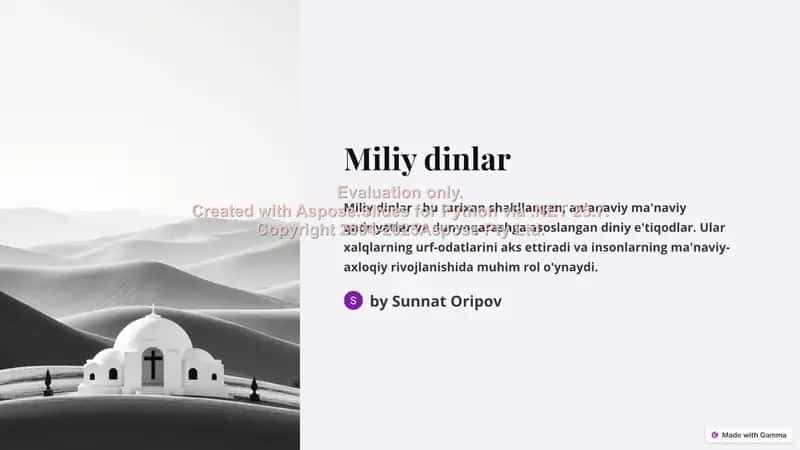 Miliy dinlar