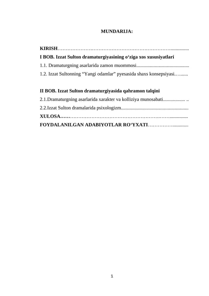 Izzat Sulton dramaturgiyasi