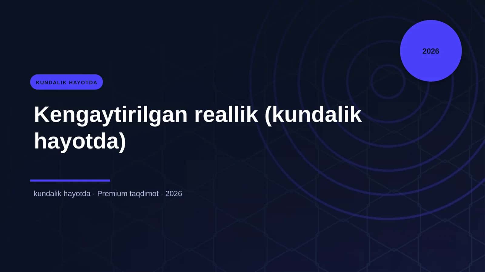 Kengaytirilgan reallik (kundalik hayotda)