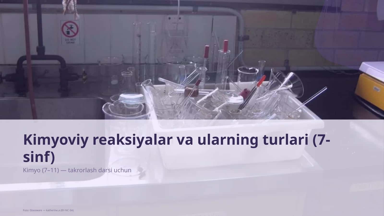 Kimyoviy reaksiyalar va ularning turlari (7-sinf)