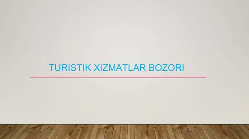Turistik Bozor