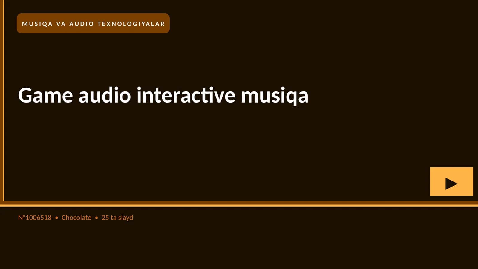 Game audio interactive musiqa