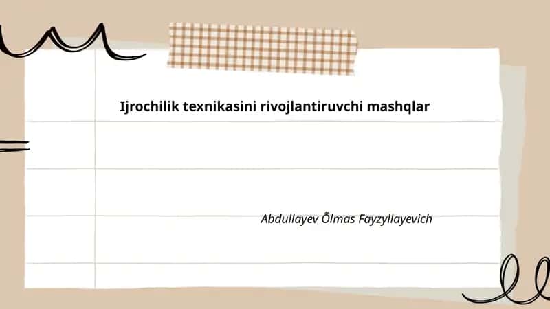 Nafas boshqaruvi va diafragma mashqlari