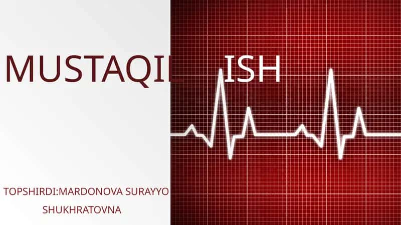 Mardonova Surayyo Shukhratovna