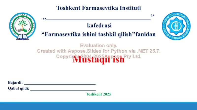 O‘zbekiston Respublikasida soliq kodeksining ahamiyati. Taqdimot 18 bet.