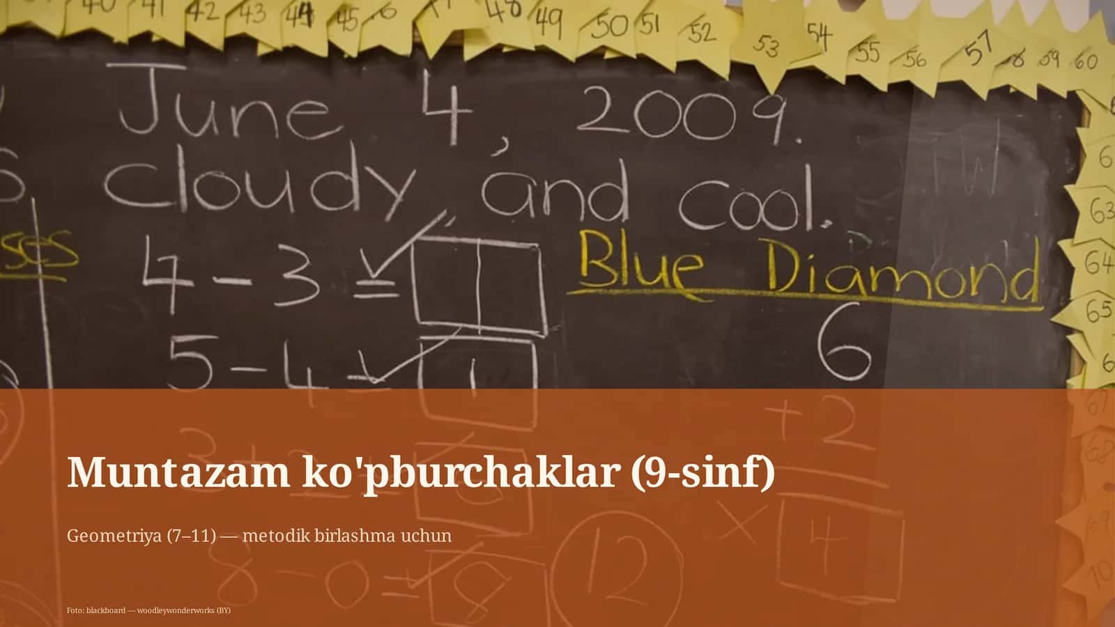 Muntazam ko'pburchaklar (9-sinf)