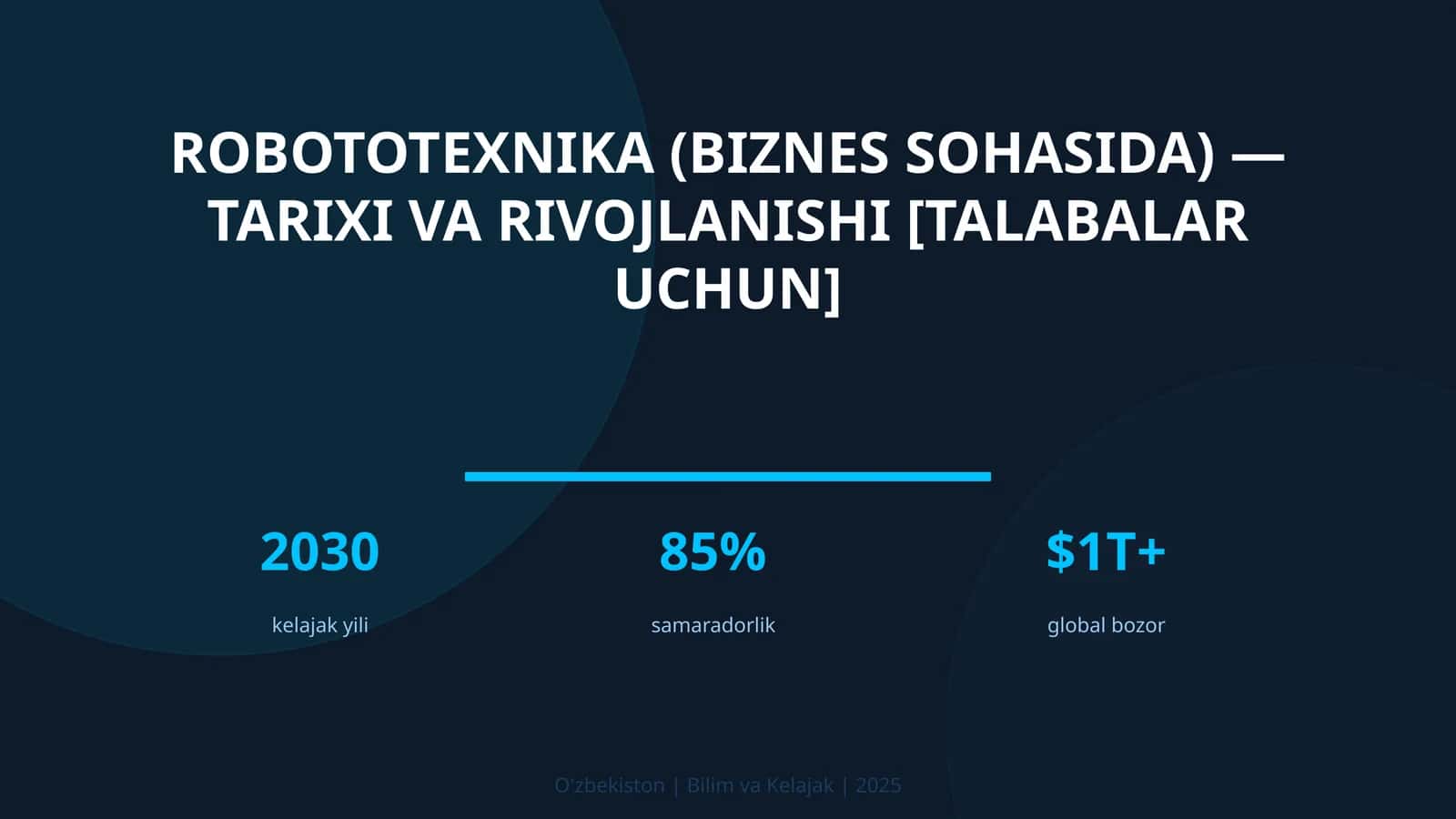 Robototexnika (biznes sohasida) — tarixi va rivojlanishi [talabalar uchun]