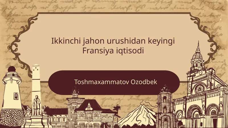 Ikkinchi jahon urushidan keyingi Fransiya iqtisodi