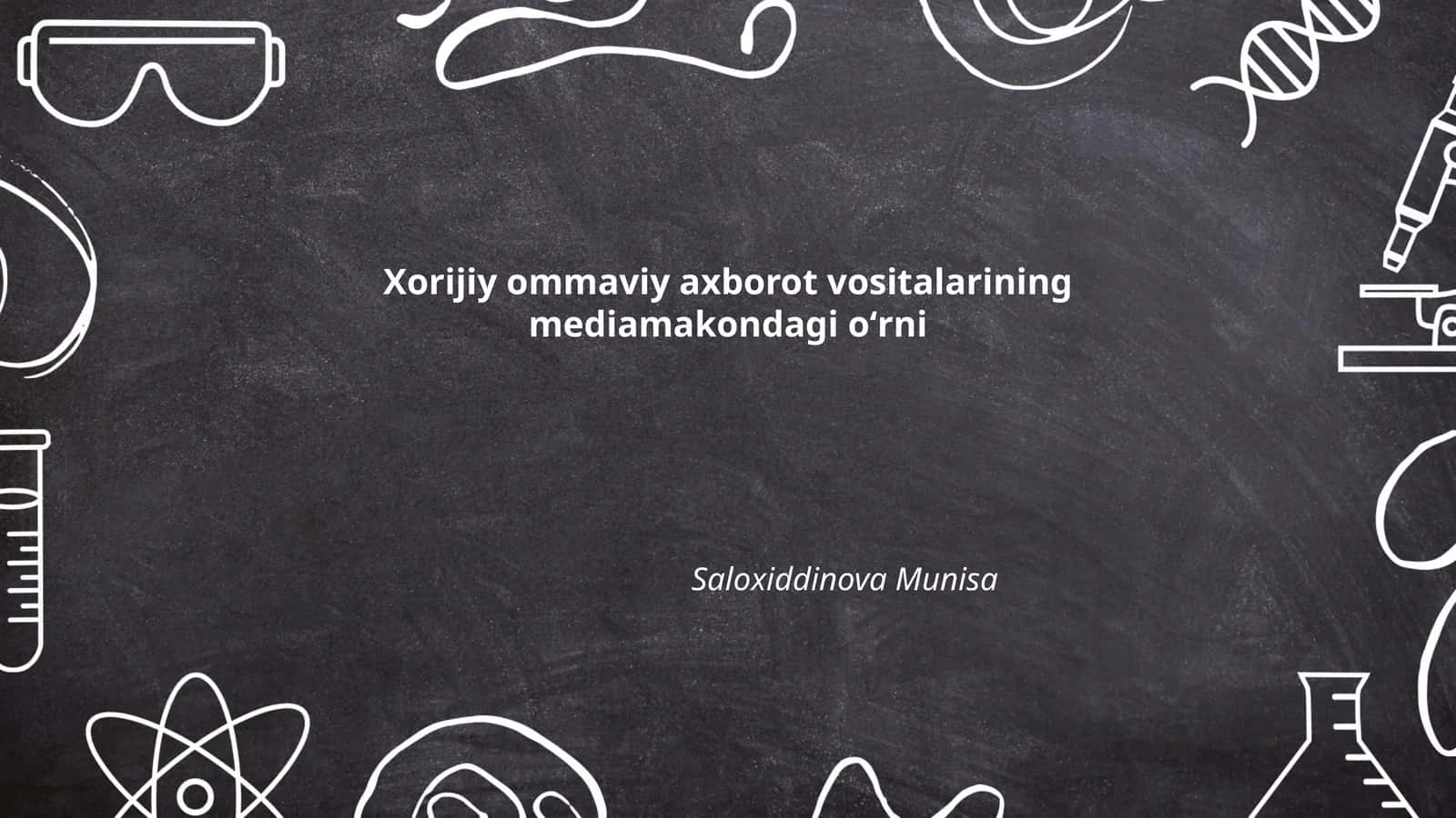 Xorijiy ommaviy axborot vositalarining mediamakondagi oʻrni