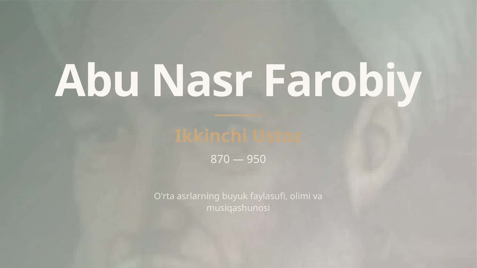 Abu Nasr Farobiy