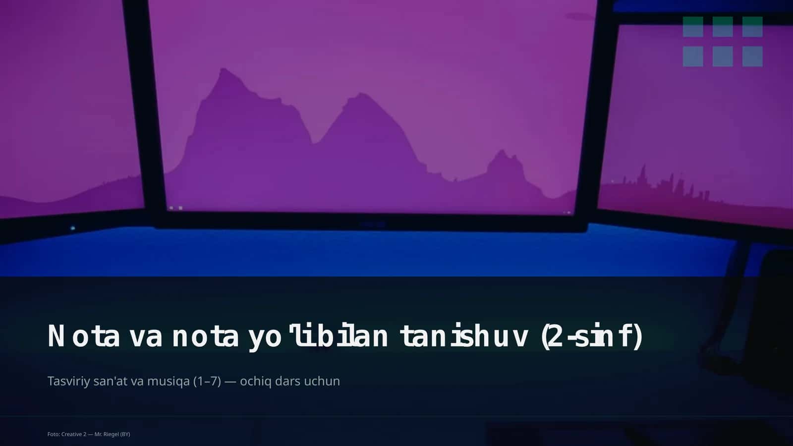 Nota va nota yo'li bilan tanishuv (2-sinf)