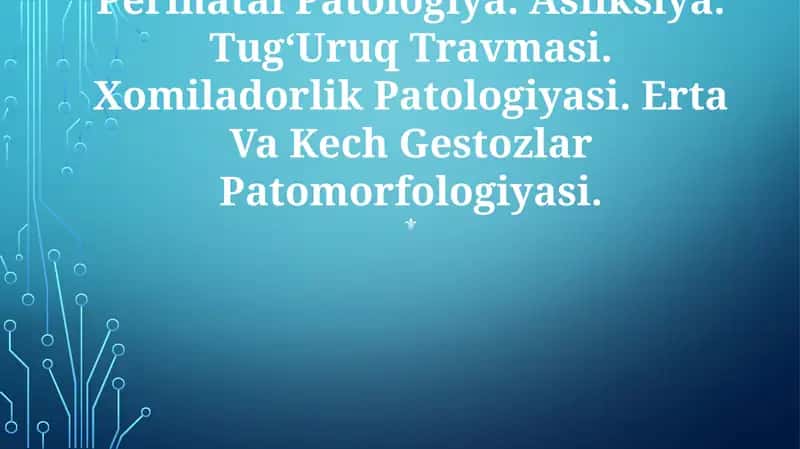 Perinatal Patologiya