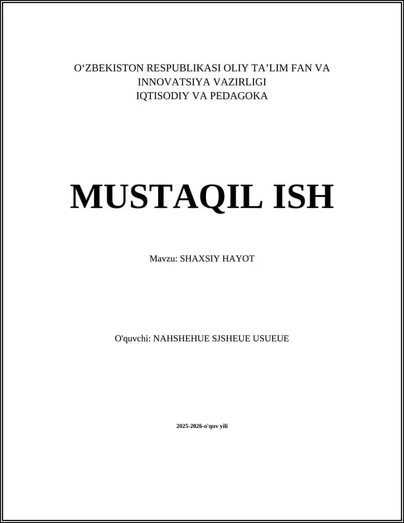 Oilaviy munosabatlar va farzand tarbiyasi