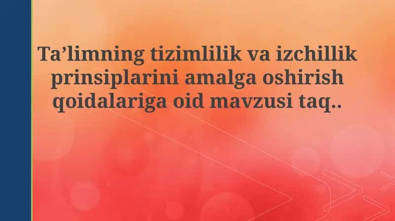 Sistemalilik va Izchillik: Asosiy Tushunchalar