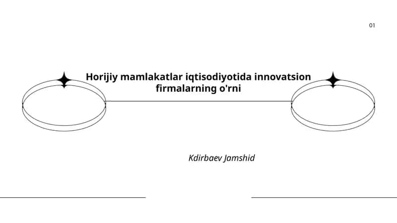 Innovatsion firmalarning iqtisodiy o'sishga ta'siri