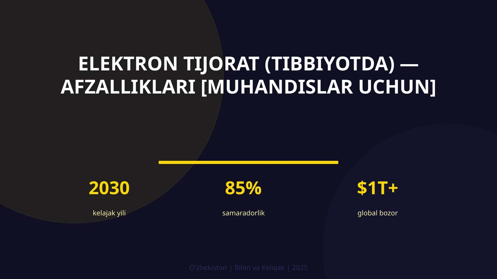 Elektron tijorat (tibbiyotda) — afzalliklari [muhandislar uchun]
