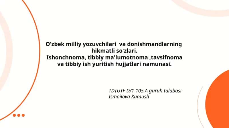 O'zbek milliy yozuvchilari va donishmandlarning hikmatli so'zlari
