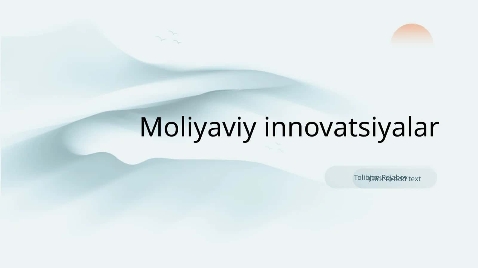 Moliyaviy innovatsiyalar
