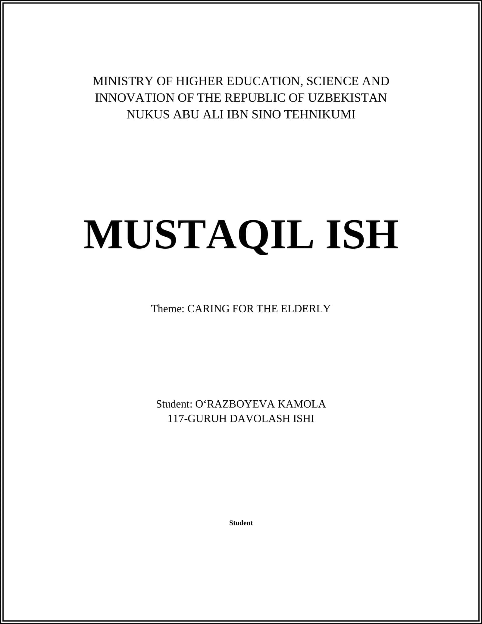 GURUH DAVOLASH ISHI