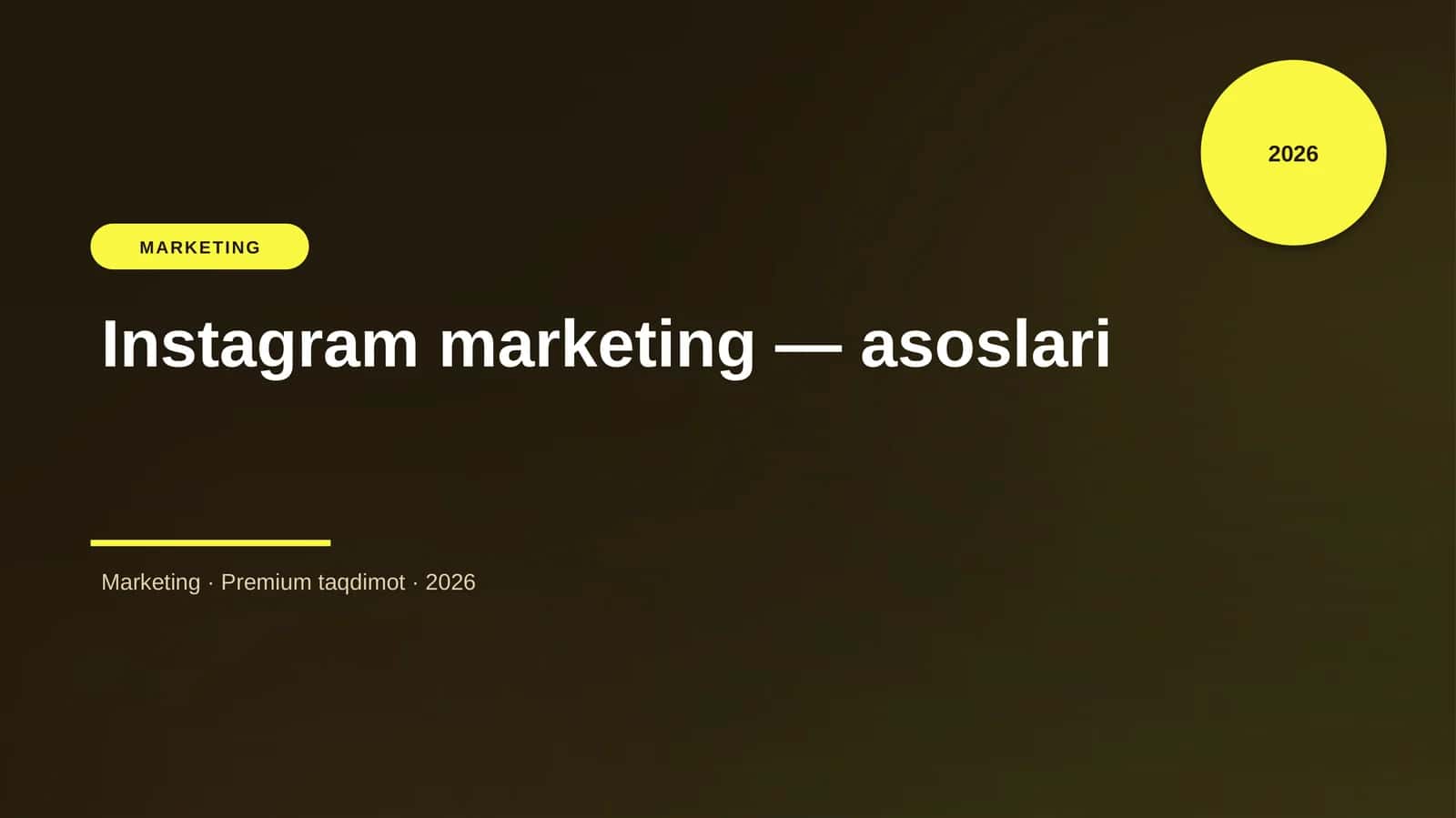 Instagram marketing — asoslari