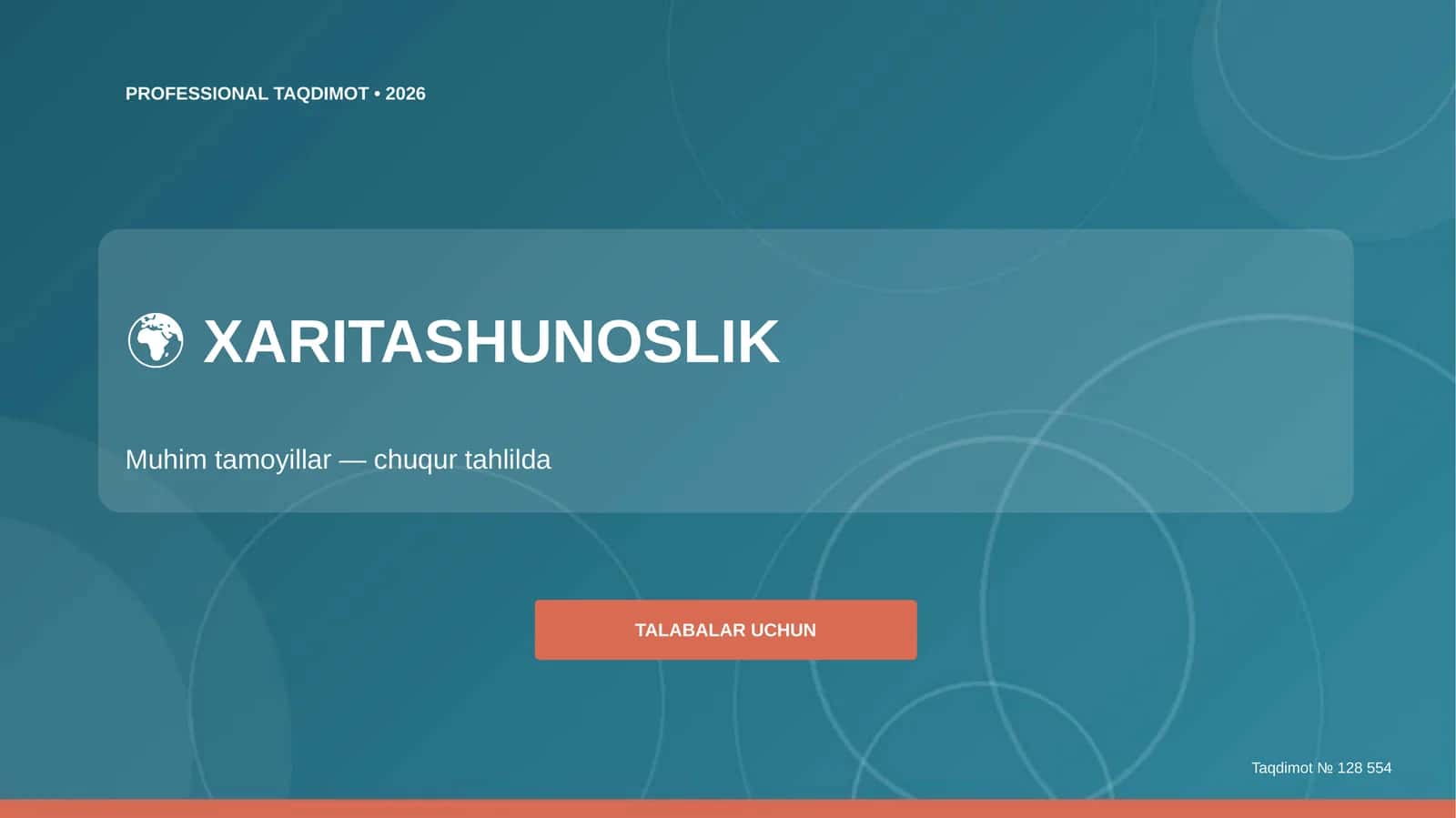 Xaritashunoslik: Muhim tamoyillar (chuqur tahlilda) [Talabalar uchun]