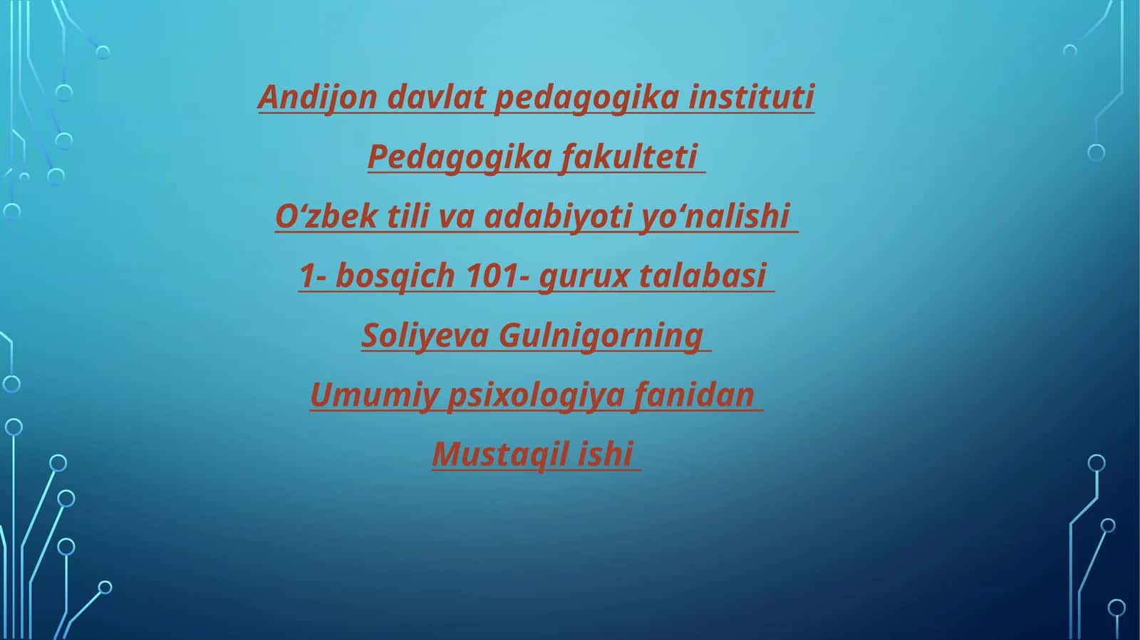 Kichik maktab yoshidagi davrdagi psixik rivojlanish xususiyatlari