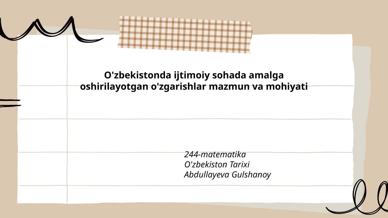 O'zbekiston Tarixi