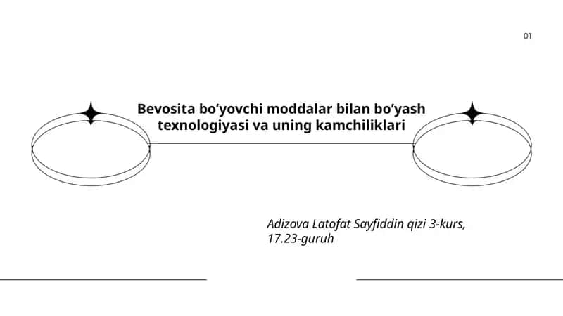 Bevosita boʼyovchi moddalar bilan boʼyash texnologiyasi va uning kamchiliklari