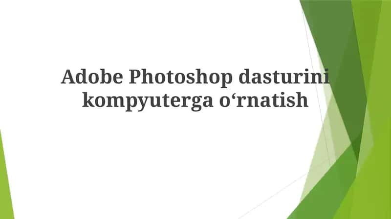 Adobe Photoshop dasturi
